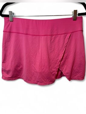 BloqUV Pink Tennis Skort Athletic Compression Running Golf Skirt with Shorts - M